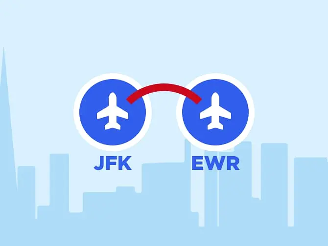 Transporte desde JFK a Newark o desde Newark a JFK