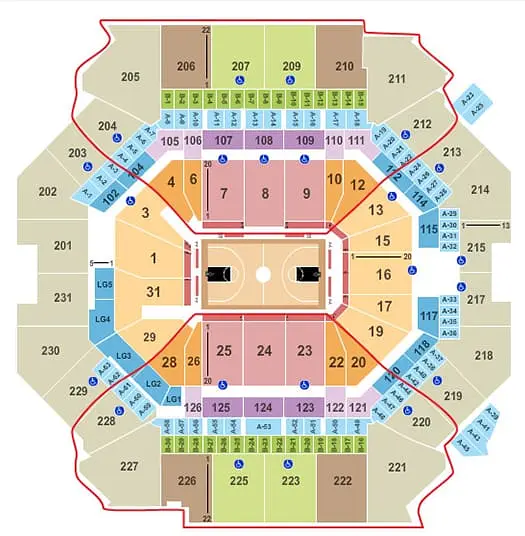 Tickets para los Brooklyn Nets - Plano del Barclays Center 