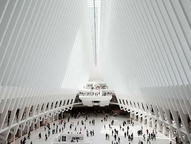 Centro comercial Westfield World Trade Center en Nueva York - Arquitectura